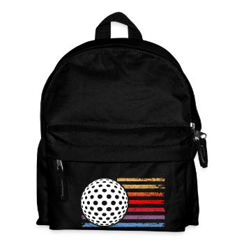 Golfspieler Golf - Kinder Rucksack - Schwarz - Vorne