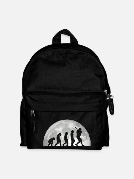 Baseballspieler Evolution Baseball - Kinder Rucksack - Schwarz
