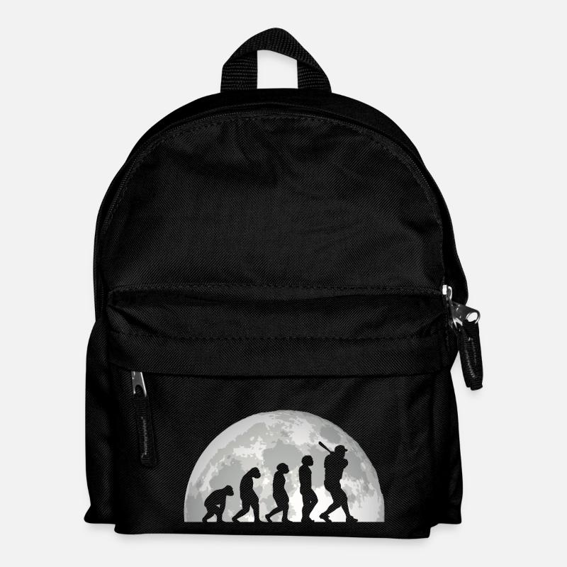 Baseballspieler Evolution Baseball - Kinder Rucksack - Schwarz