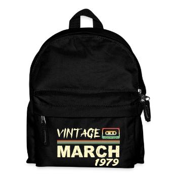 März 1979 - März 1979 - Kinder Rucksack - Schwarz - Vorne