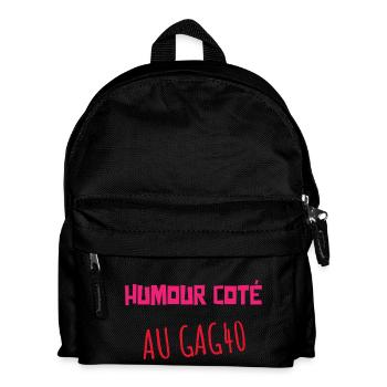 HUMOUR COTÉ AU GAG 40 ! - Sac à dos Enfant - noir - Devant