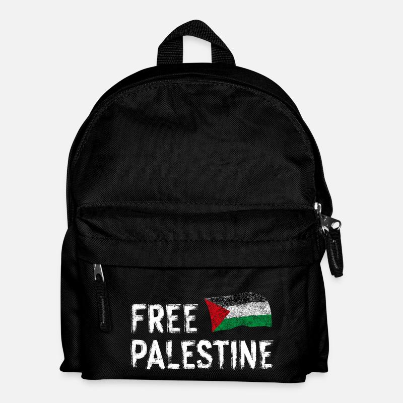 Free Palestine - Kids' Backpack - black