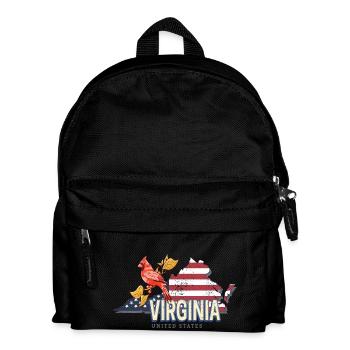 Virginie États-Unis Souvenir Vintage Rétro - Sac à dos Enfant - noir - Devant