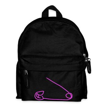 Safety pin - Kids' Backpack - black - Front
