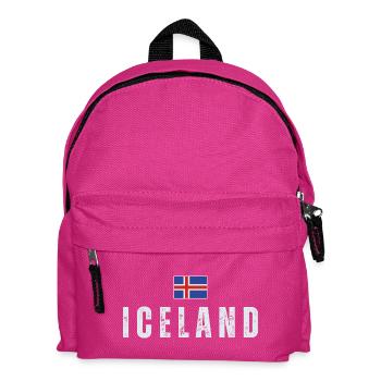 Fierté islandaise, drapeau islandais - Sac à dos Enfant - fuchsia - Devant