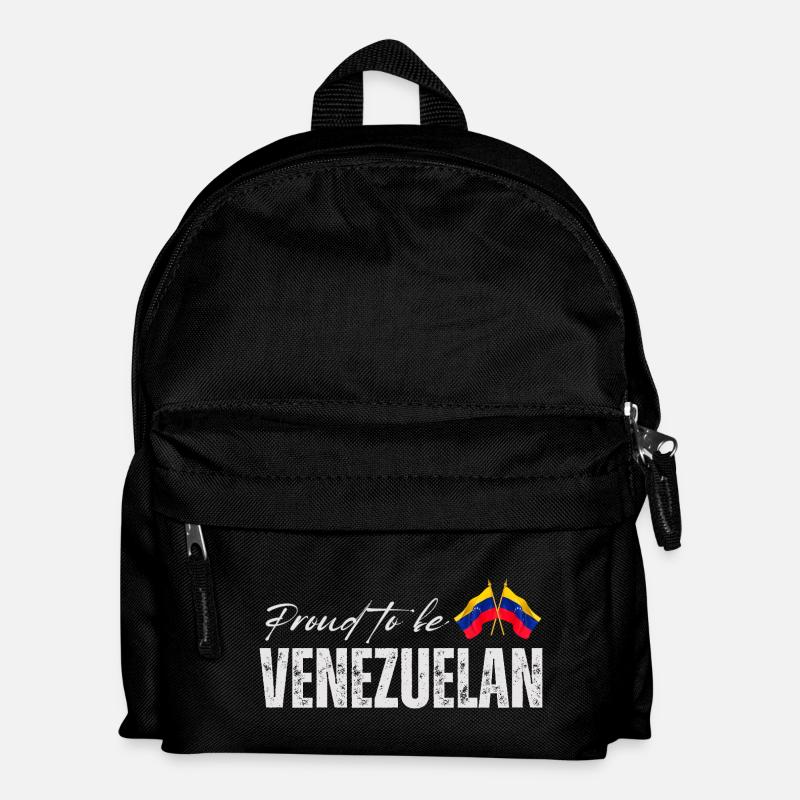 Stolzer Venezolaner, ich liebe Venezuela - Kinder Rucksack - Schwarz