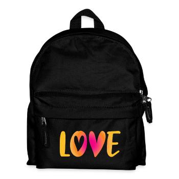 Love Heart Love Wedding Handwriting Wedding Wedding Wedding - Kids' Backpack - black - Front