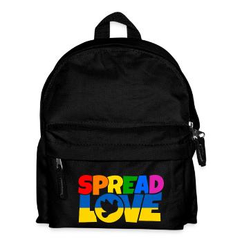 Spread Love Shirt Design - Kids' Backpack - black - Front
