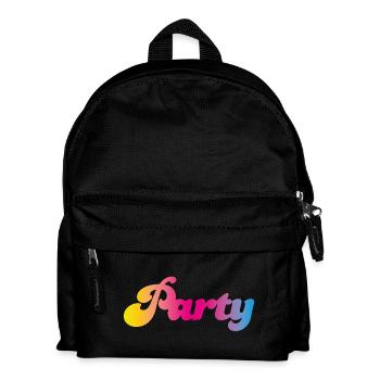 Party Verlauf feiern Mallorca farbenfroh Farbe Fun - Kinder Rucksack - Schwarz - Vorne