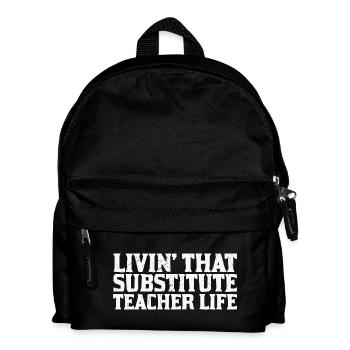 Lehrerleben Inspiration Humor - Kinder Rucksack - Schwarz - Vorne
