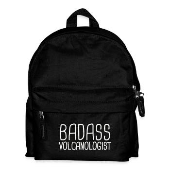 Volcanologist Badass Volcanology - Kids' Backpack - black - Front
