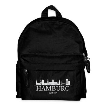 Hamburg Skyline, Hamburg Germany - Kids' Backpack - black - Front