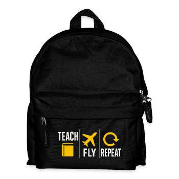 Flight Instructor Cfi Pilot Aviation Instructor - Kids' Backpack - black - Front