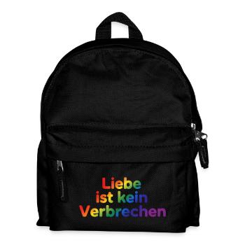 L’amour n’est pas un crime – déclaration de fierté - Sac à dos Enfant - noir - Devant