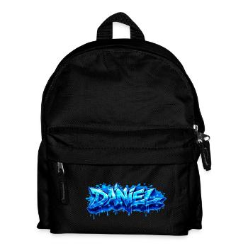 Graffiti DANIEL Name Geschenk Ideal druckbar - Kinder Rucksack - Schwarz - Vorne
