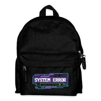 System Error – coffee.exe not found - Kids' Backpack - black - Front