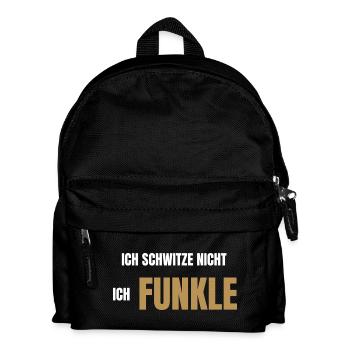 Ich schwitze nicht ich funkele - Kinder Rucksack - Schwarz - Vorne
