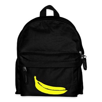Banane - Kinder Rucksack - Schwarz - Vorne