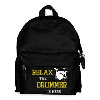 Relax Drummer - Kids' Backpack - black - Front