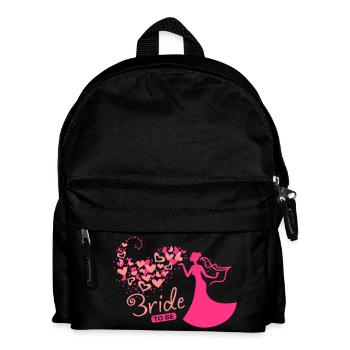 Herzwolken Bride to be - Kinder Rucksack - Schwarz - Vorne