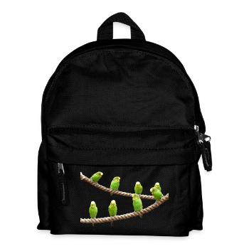 wellensttiche budgie birds voegel - Kinder Rucksack - Schwarz - Vorne