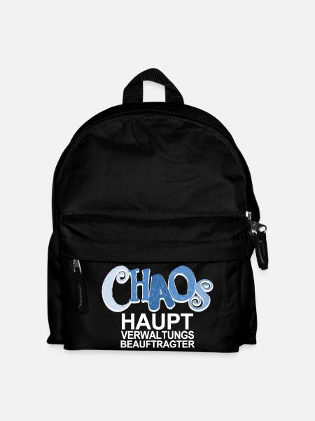 Chaos Beauftragter - lustiger Spruch für Väter - Kinder Rucksack - Schwarz