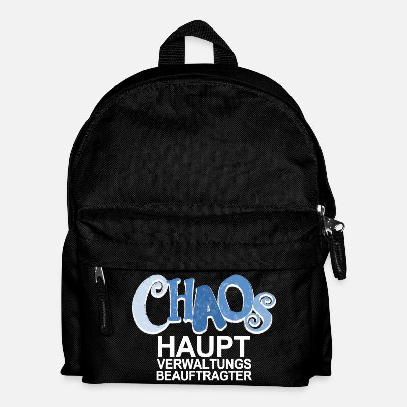 Chaos Beauftragter - lustiger Spruch für Väter - Kinder Rucksack - Schwarz