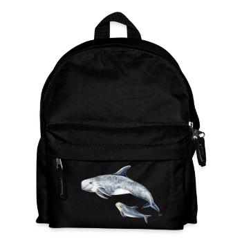 Calderón gray - Grampus dolphin - Dauphin de Risso - Kids' Backpack - black - Front