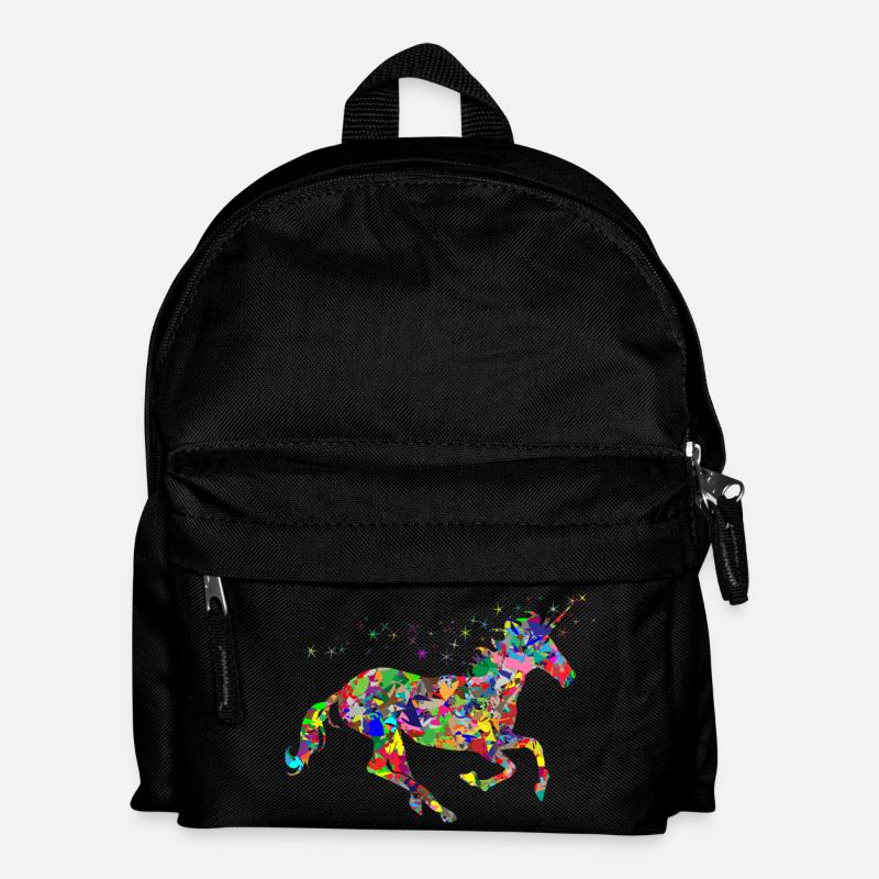 Einhorn - Kinder Rucksack - Schwarz