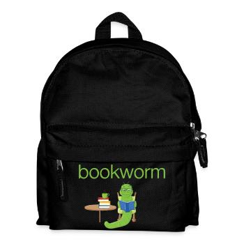 Bookworm, Bücherwurm.Geschenk, lire, Bookworm - Sac à dos Enfant - noir - Devant