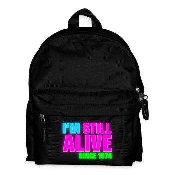 NEON - Birthday - still alive since 1974 (uk) - Kids' Backpack - black - Front