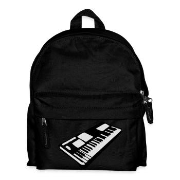 keyboard music piano music instrument - Kids' Backpack - black - Front