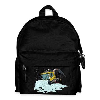 pelle à neige jaune - Sac à dos Enfant - noir - Devant