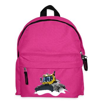 gelber Schneeschaufelschnee - Kinder Rucksack - Fuchsia - Vorne