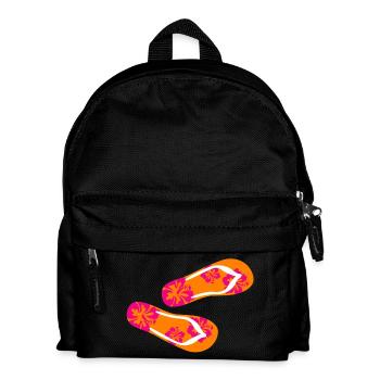 Babouches Hibiscus Tongs Vacances d’été Fun - Sac à dos Enfant - noir - Devant
