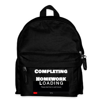 Scrolling Loading Bar University Funny Print - Kids' Backpack - black - Front