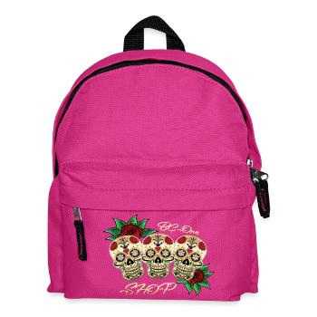 Totenköpfe - Kinder Rucksack - Fuchsia - Vorne