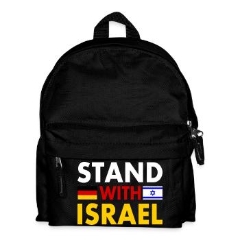 Stand with israel - Kinder Rucksack - Schwarz - Vorne