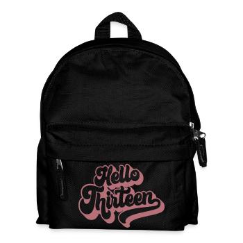 Hallo Dreizehn - Süßer 13. Geburtstag 13 Jahre alt - Kinder Rucksack - Schwarz - Vorne