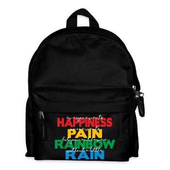 Happiness (dark) - Kids' Backpack - black - Front
