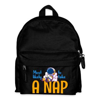 Most Likely to Take a Nap - Kids' Backpack - black - Front