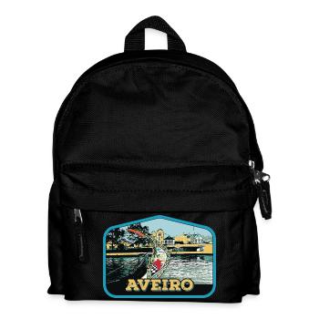 boat from Moliceiros to Aveiro, Portugal - Kids' Backpack - black - Front
