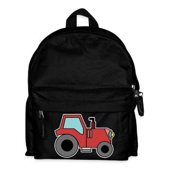 Country Life Tractor Farm Motor Vehicle Farmer - Kids' Backpack - black - Front