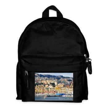 Genoa Italy – GENOA Italy Port - Kids' Backpack - black - Front