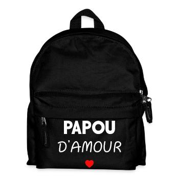 PAPOU D'AMOUR - Sac à dos Enfant - noir - Devant