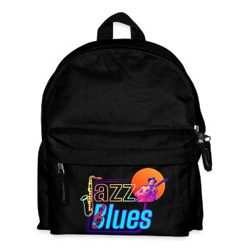 Jazz und Blues | Fühle die Musik - Kinder Rucksack - Schwarz - Vorne