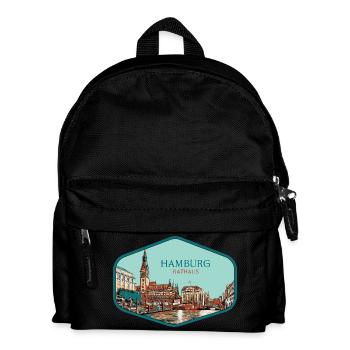Hambourg ville historique Allemande - Sac à dos Enfant - noir - Devant