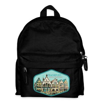 Historic centre: Frankfurt City Hall - Kids' Backpack - black - Front