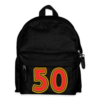 50. 50 ANS. 50e ANNIVERSAIRE. ANNIVERSAIRE 50 ANS. - Sac à dos Enfant - noir - Devant