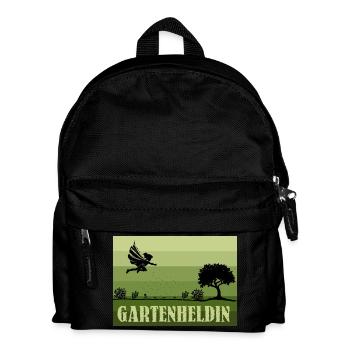 Retro/Vintage Female Garden Heroine - Kids' Backpack - black - Front